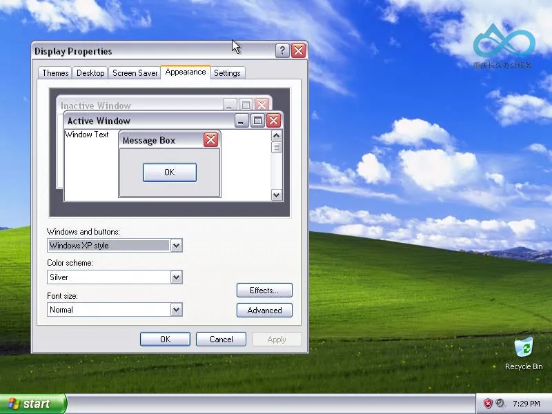 Windows XP，Luna 银色主题